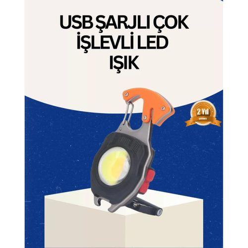 Usb Şarjlı Mini Led Anahtarlık Fener