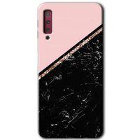 Galaxy A7 2018 Kılıf HD Desen Baskılı Arka Kapak - Yarım Mermer