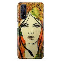 Lopard Oppo Realme 7 Uyumlu Kılıf Sürreal Yüzler ♀ (29) Arka Koruma Kılıfı Baskılı