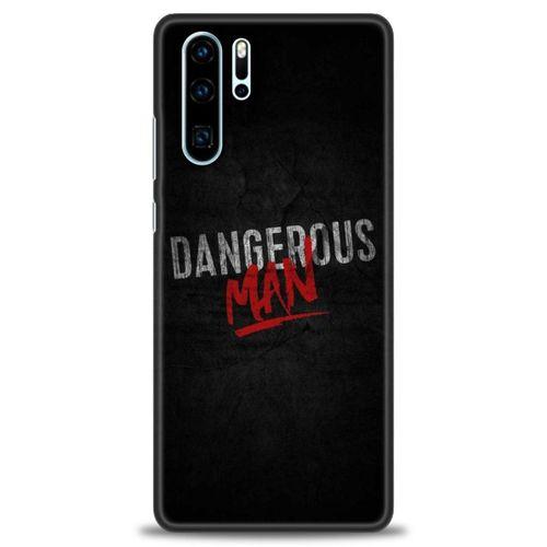 Huawei P30 Pro Kılıf HD Baskılı Kılıf - Dangerous Man + Tam Ekran Koruyucu