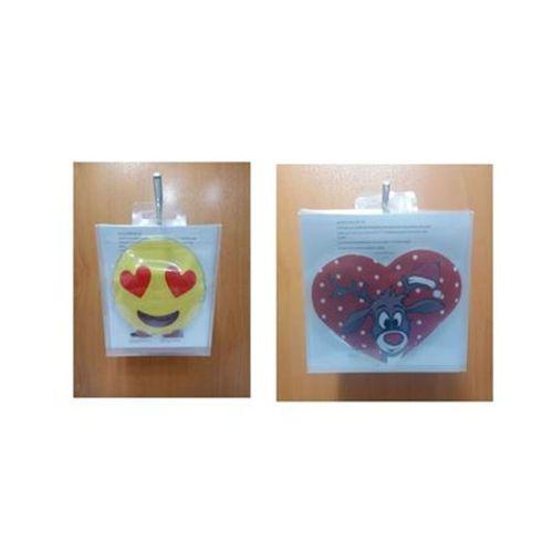 Kalp Emoji Kırmızı Geyik Cep Sobası,El Isıtıcı,İki Adet Sıcak Su Torbası Pvc  9Cm