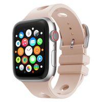 Apple Watch 7 45mm Delikli Tasarım Zore KRD-147 Silikon Kordon
