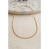 Gold Renk Topçcuk Model 60 cm Kadın Kolye
