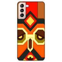 Lopard Samsung Galaxy S21 Plus Uyumlu Kılıf Soyut Sanat (6) Desenli Silikon Kılıf