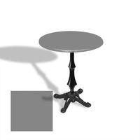 Dockers Çipa 1012 Döküm Ayak Yuvarlak Masa Çap 80cm - (Werzalit, Wermodin ve Allzalit Tabla) - Koyu Gri