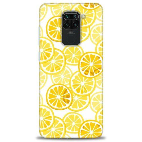 Xiaomi Redmi Note 9 Kılıf HD Baskılı Kılıf - Sarı + Tam Ekran Koruyucu