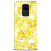 Xiaomi Redmi Note 9 Kılıf HD Baskılı Kılıf - Sarı + Tam Ekran Koruyucu