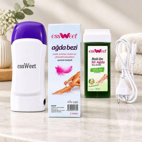Isıtıcılı Roll-On Ağda Seti 100 ml + 2 m Ağda Bezi