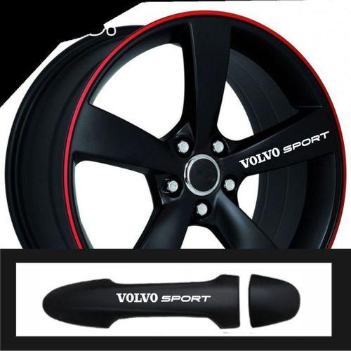 Volvo Xc70 İçin Uyumlu Aksesuar Oto Kapı Kolu/Jant Sticker 10 Adet 10*1,5 Cm