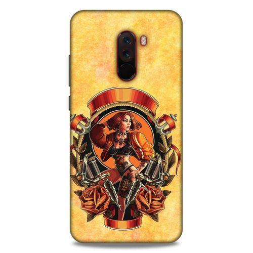 Lopard Xiaomi Pocophone F1 Uyumlu Kılıf Tattoo's (15) Antişok Kılıf Kadın Dövmeleri