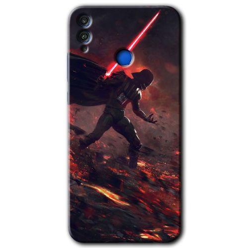 Honor 8c HD Baskılı Kılıf + 9D Tam Ekran Koruyucu - Darh Vader Wars