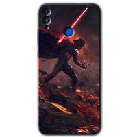 Honor 8c HD Baskılı Kılıf + 9D Tam Ekran Koruyucu - Darh Vader Wars