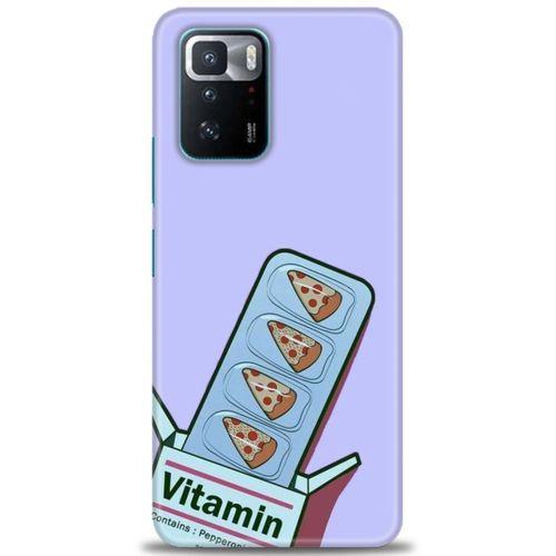 Xiaomi Poco X3 GT Kılıf HD Baskılı Kılıf - Vitamin + Tam Ekran Koruyucu