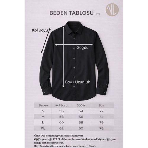 Hurley Çizgili Modal Kumaş Relaxed Fit Günlük Giyim Erkek Gömlek - Siyah