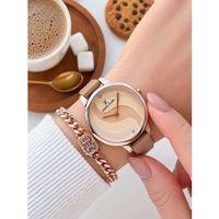 Daniel Klein Deri Kordonlu 2 Yıl Garantili 3 Atm Suya Dayanıklı Kadın Kol Saati+Bileklik BD.12559.5