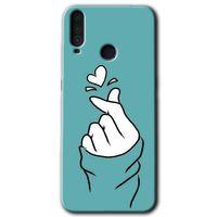 MRCİLETİSİM General Mobile GM 10 Kılıf HD Desen Baskılı Arka Kapak + Temperli Cam - Mutluluk