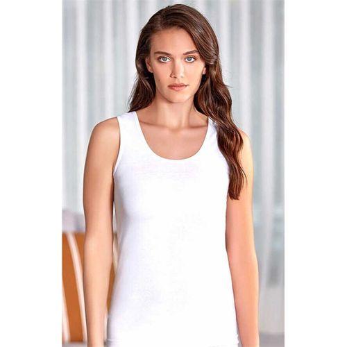 Kadın Ribana Mat Biyeli Geniş Askılı Atlet Berrak-2037