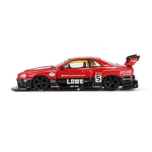 Eğitici Oyuncak Mini GT 1/64 Nissan LB-ER34 Super Silhouette SKYLINE Red/Black