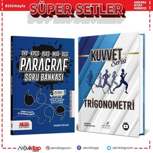Aktif Trigonometri ve AKM Paragraf Soru Bankası Seti 2 Kitap