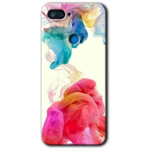 Xiaomi Mi 8 Lite HD Baskılı Kılıf + 9D Tam Ekran Koruyucu - Gökkuşağı Color