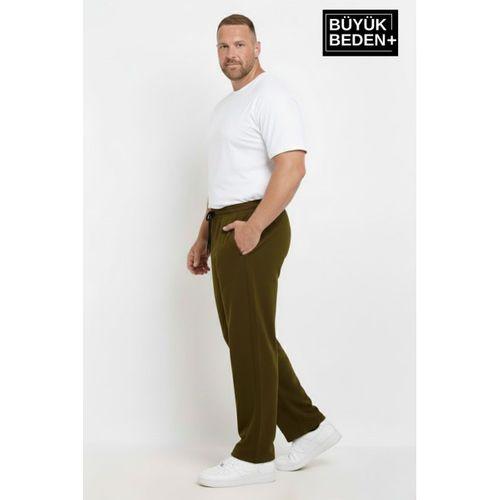 Erkek Büyük Beden Rahat Kalıp Paça Reçmeli İnce Eşofman Altı SPR26BEA952