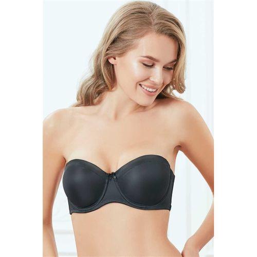 Kadın Balenli Desteksiz Dolgusuz Toparlayıcı Askısız Straplez Günlük Klasik Küçültücü Sütyen