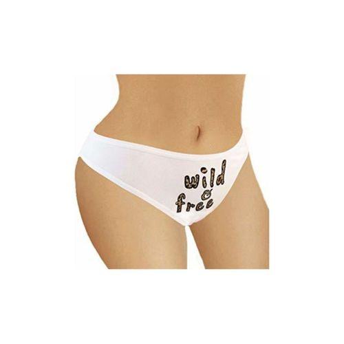 Wild & Free Baskılı Kadın Külot, Iç,çamaşırı, Tanga, G-string, Slip, Komik,Fantazi,Şakalı, Mesajlı