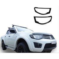 Mitsubishi L200 Uyumlu 2008-2011 Far Çerçeve Kaplama Siyah