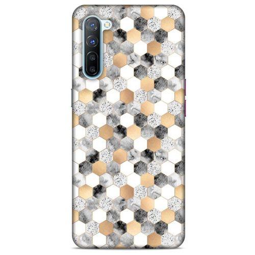 Mermer Desenli (50) Tema Shockproof Kılıf Koyu Gri Oppo Reno 3 Kılıf