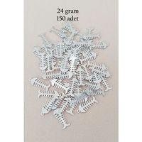 Oya Abiye Bileklik Kolye Pleksi Metalik Plastik Pul Gümüş Renk 24 gram 150 adet - BNC589