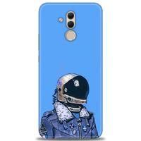 Huawei Mate 20 Lite Kılıf HD Baskılı Kılıf - Mavi Astronot + Tam Ekran Koruyucu