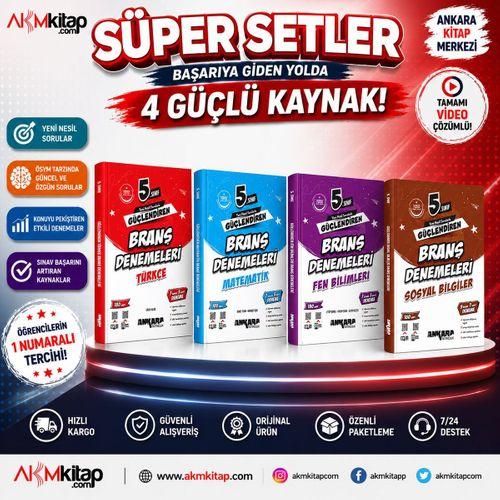 Ankara Yayıncılık 5. Sınıf Güçlendiren Branş Denemeleri Seti 4 Kitap
