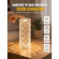 Yeni Nesil Modern Kristal Masa Ve Gece Lambası Dokunmatik Renk Değiştirebilen