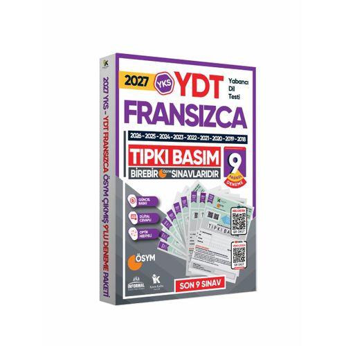 2027 YKS YDT (Yabancı Dil Testi) FRANSIZCA ÖSYM Çıkmış Soru Tıpkı Basım Deneme Paketi 9lu Türkiye G