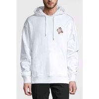 Pokemon Avengermon Primeape Okorizaru Baskılı Beyaz Erkek Kapşonlu Sweatshirt