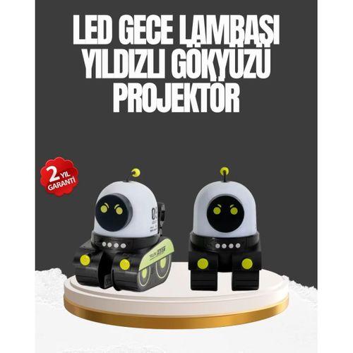 Çocuk Odası İçin Müzikli Ve Işıklı Robot Projektör