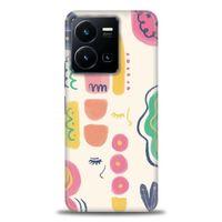 Vivo Y35 Kılıf HD Baskılı Kılıf - Çizim + Tam Ekran Koruyucu