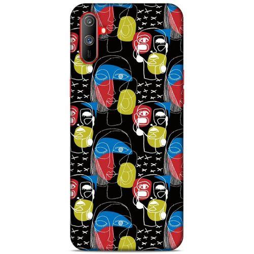 Lopard Oppo Realme C3 Uyumlu Kılıf Sürreal Yüzler ♀ (8) Baskılı Kılıf Desenli