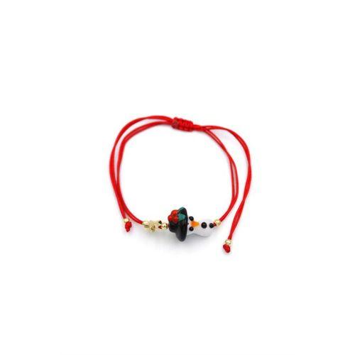 Murano Cam Yeni Yıl Bileklik - Kırmızı