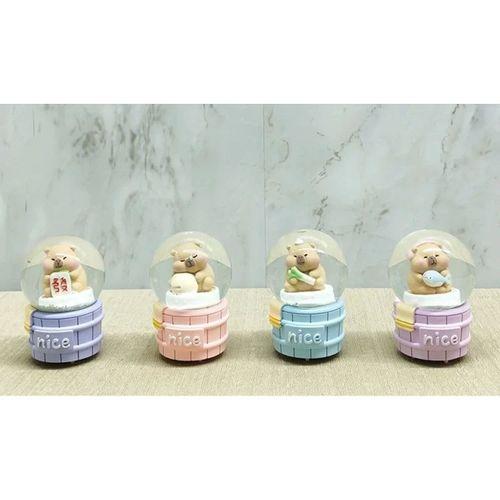 Kapibara Tasarımlı Işıklı Kar Küresi Alk5022