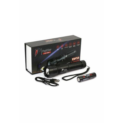 Ps-1600 Süper Parlak Led Zoomlu 5 Mod Su Geçirmez Profesyonel Kamp Bekçi Avcı Feneri