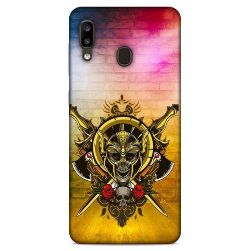 Lopard Samsung Galaxy A20 Uyumlu Kılıf Tattoo's (38) Neo Hybrid Kılıf Kılıç Dövmesi