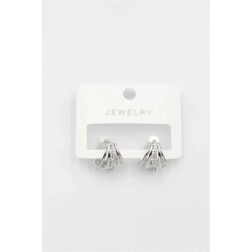 Taşlı Küpe - Gümüş