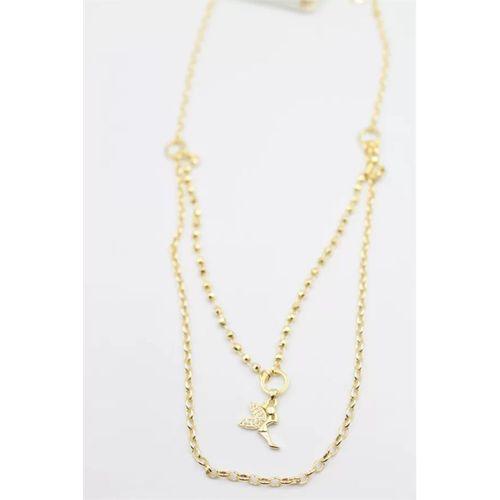 Dorika Zincir Melek Kolye - Altın