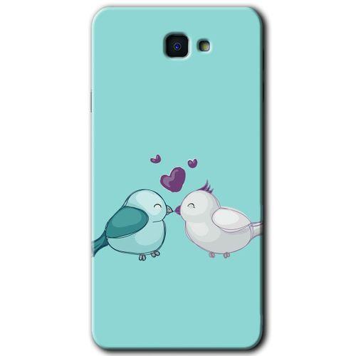 Galaxy J7 Prime 2 Kılıf HD Desen Baskılı Arka Kapak - Mutlu Kuşlar + Kırılmaz Cam