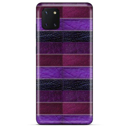 Huawei Y5P Kılıf Patchwork (14) Lansman Kılıf Mor Bordo