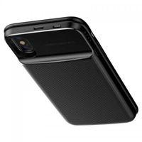 Baseus Apple iPhone X 1+1 Wireless Şarjlı Mıknatıslı Powerbank Kılıf - Siyah