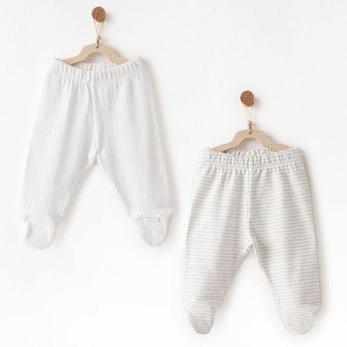 Andywawa AC26585 Hello Elephant 2li Patikli Pantolon White