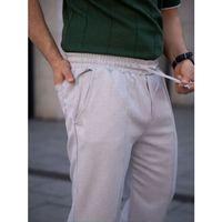 Erkek Keten Cepli Çıma Dikişli Jogger Buggy Pantalon Rahat Kalıp - Gri