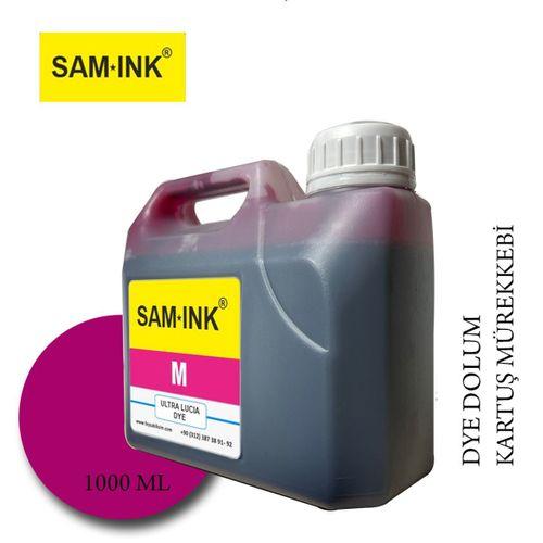 Feyink® Samink Canon Pro Serisi Plotter DYE Kartuş Dolum Mürekkebi PFI-1300 PFI-1700 M (Magenta) -1000ml-